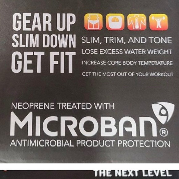 SAUNAFX Sweat Sauna Workout Vest Neoprene treated with Microban Black Gray XXL - Picture 7 of 12